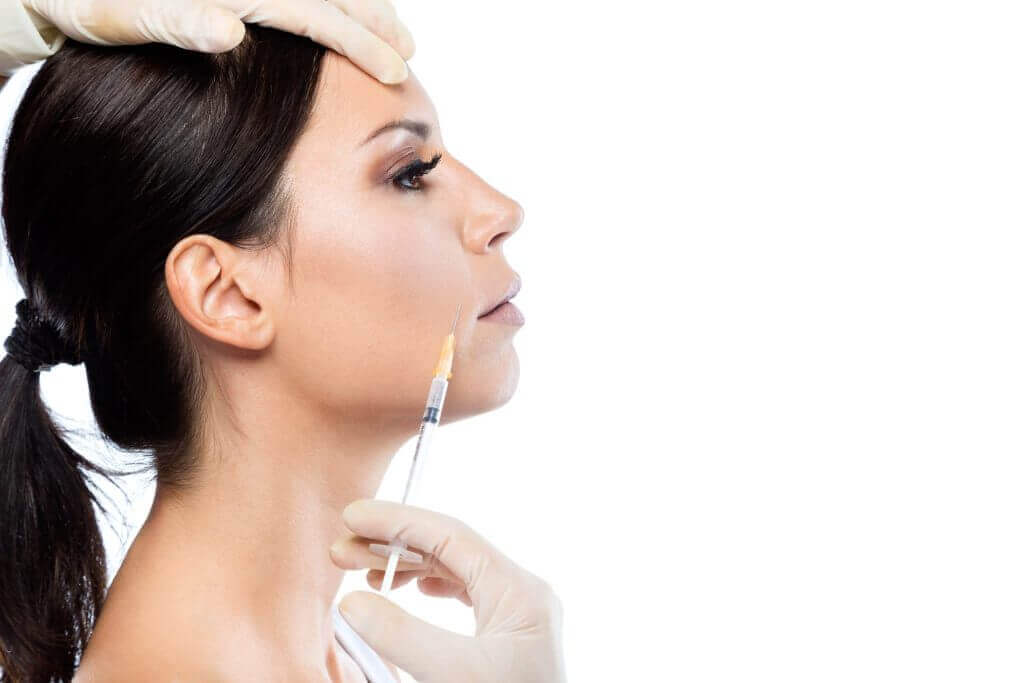 woman having dermal fillers