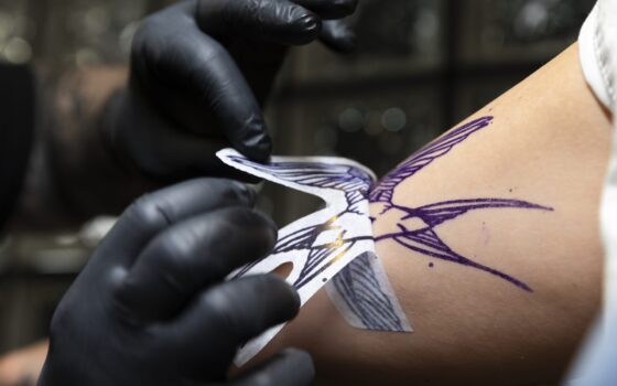 removing tattoo stencil 1