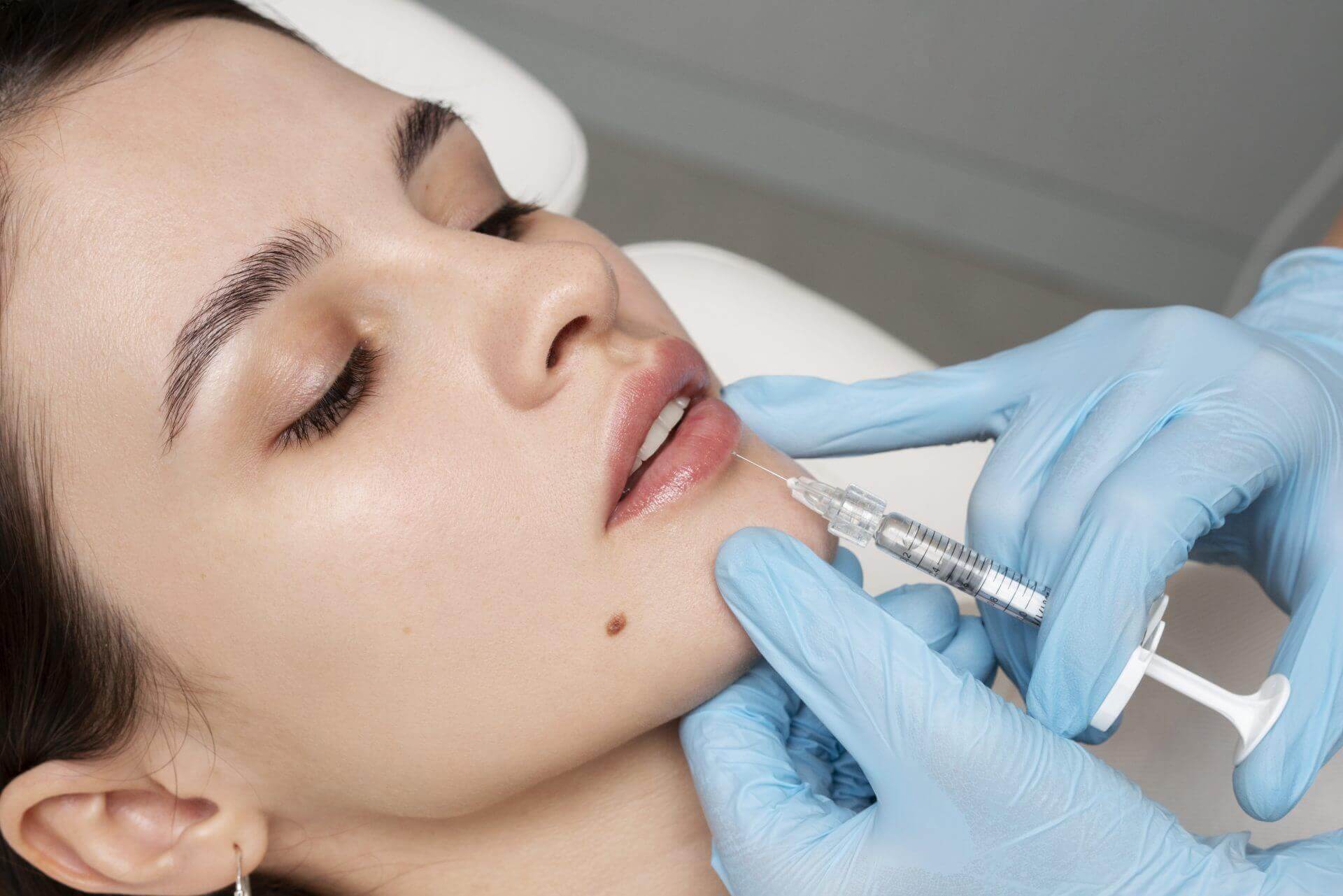 injecting hyaluronidase correcting lip filler lumps