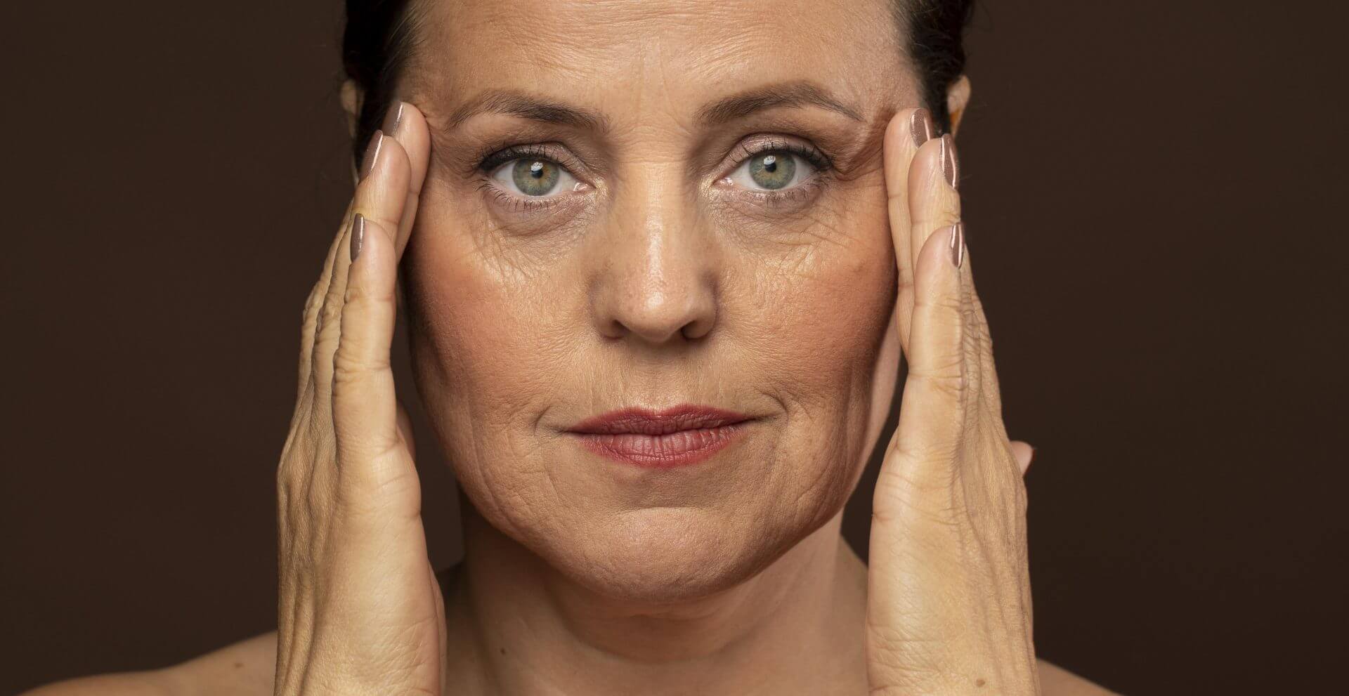 woman with wrinkles