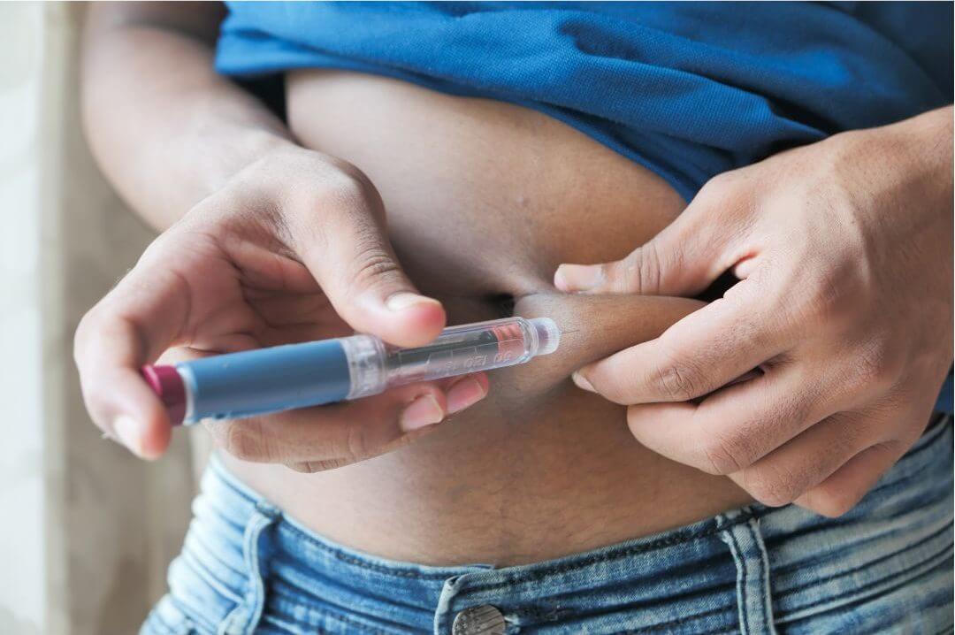 weight loss injection into stomach
