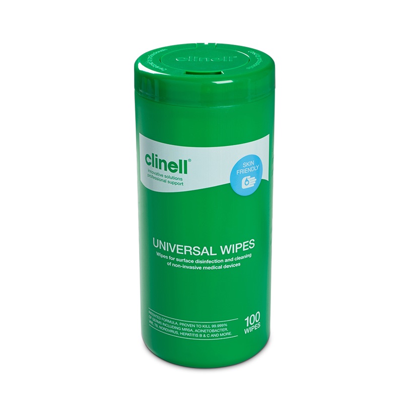 Clinell Universal Tub 100 Wipes