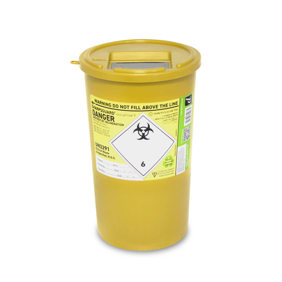 Sharpsafe 5 Litre Sharps Container