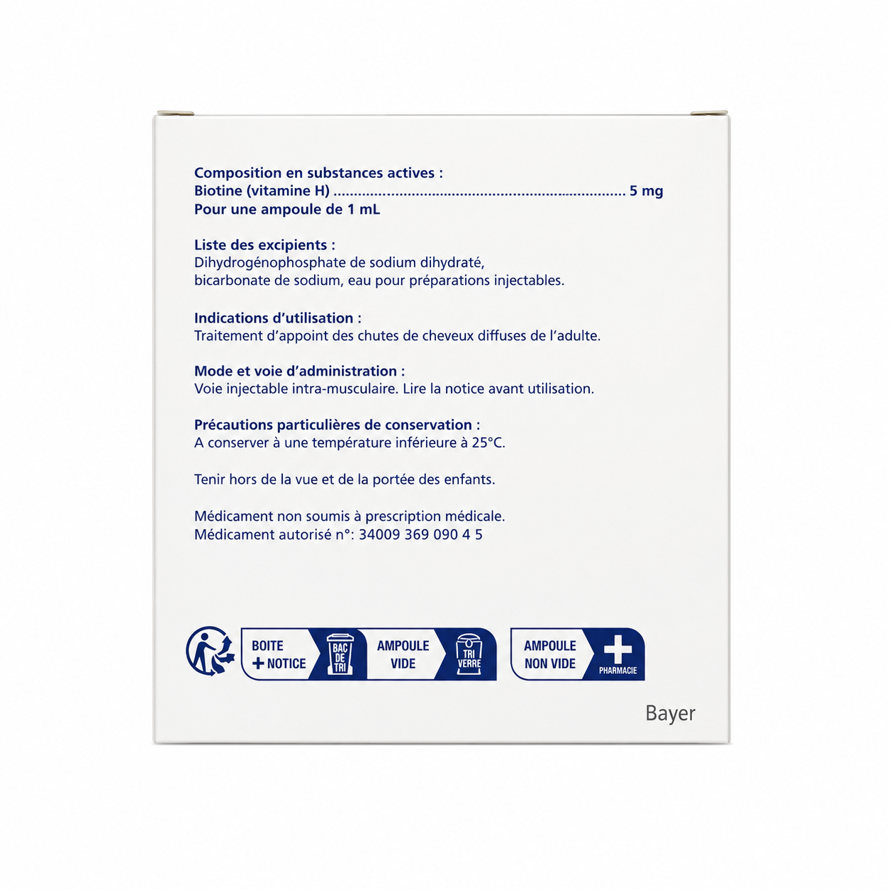 Biotine Bayer 0.5% (6 Vials) - Image 2