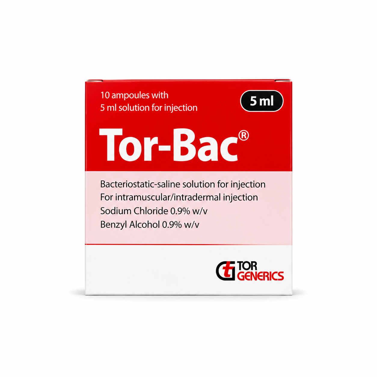Tor-Bac Saline 5ml (10 pack)