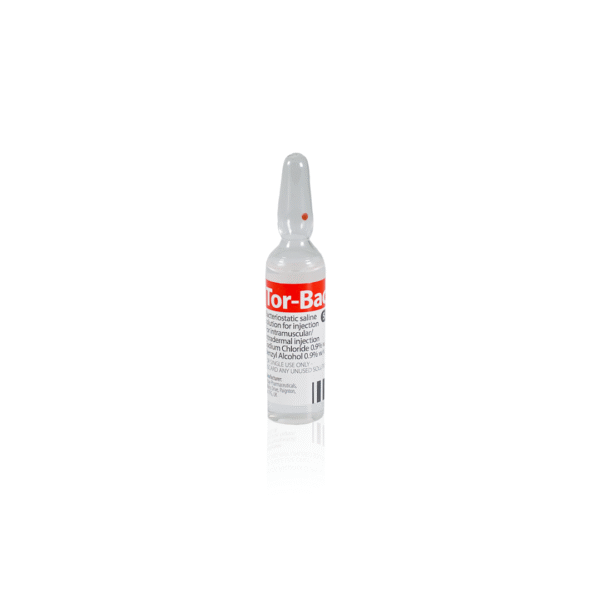 Tor-Bac Saline Solution For Injection single vial (1x5ml)