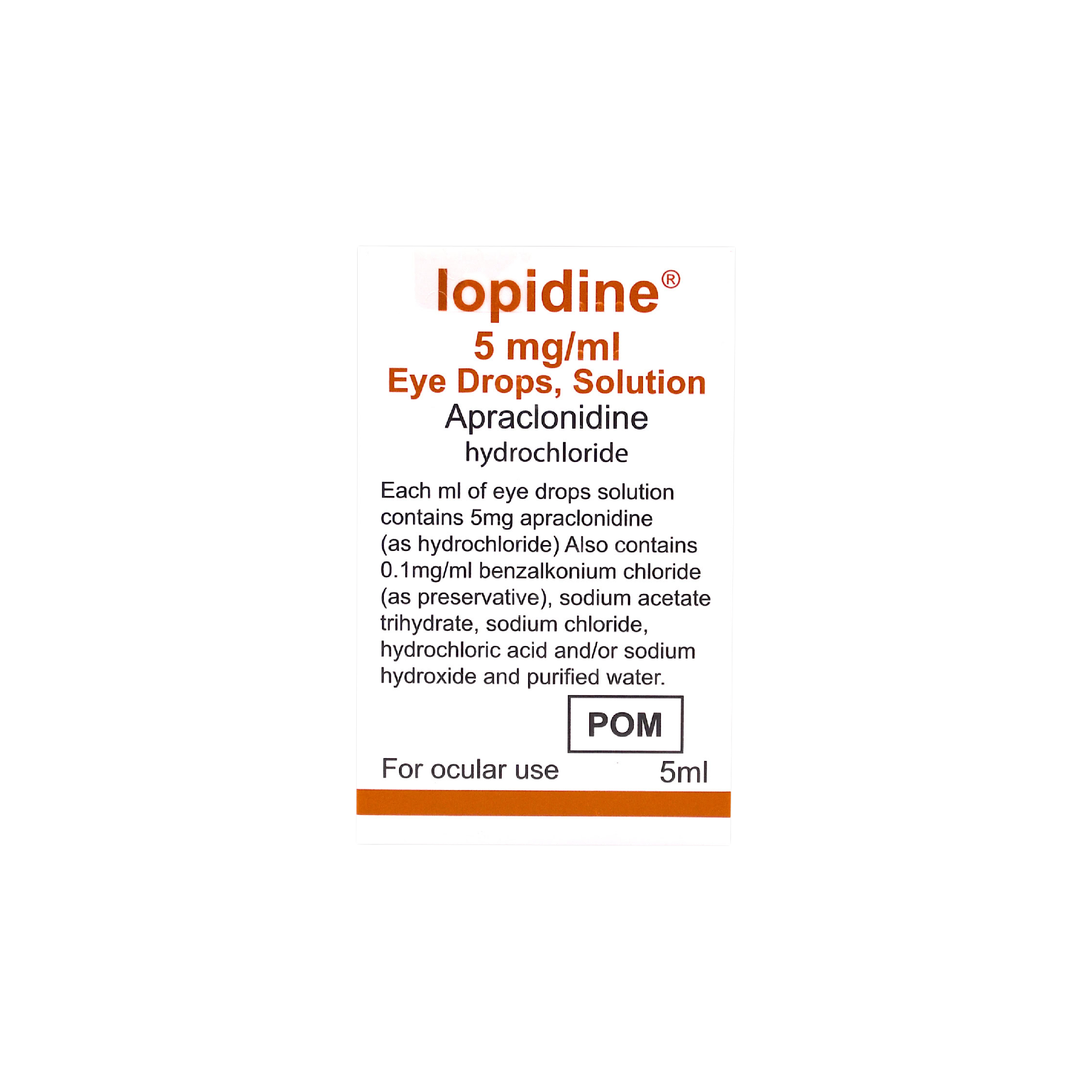 Iopidine Eye Drops Solution 5mg /ml