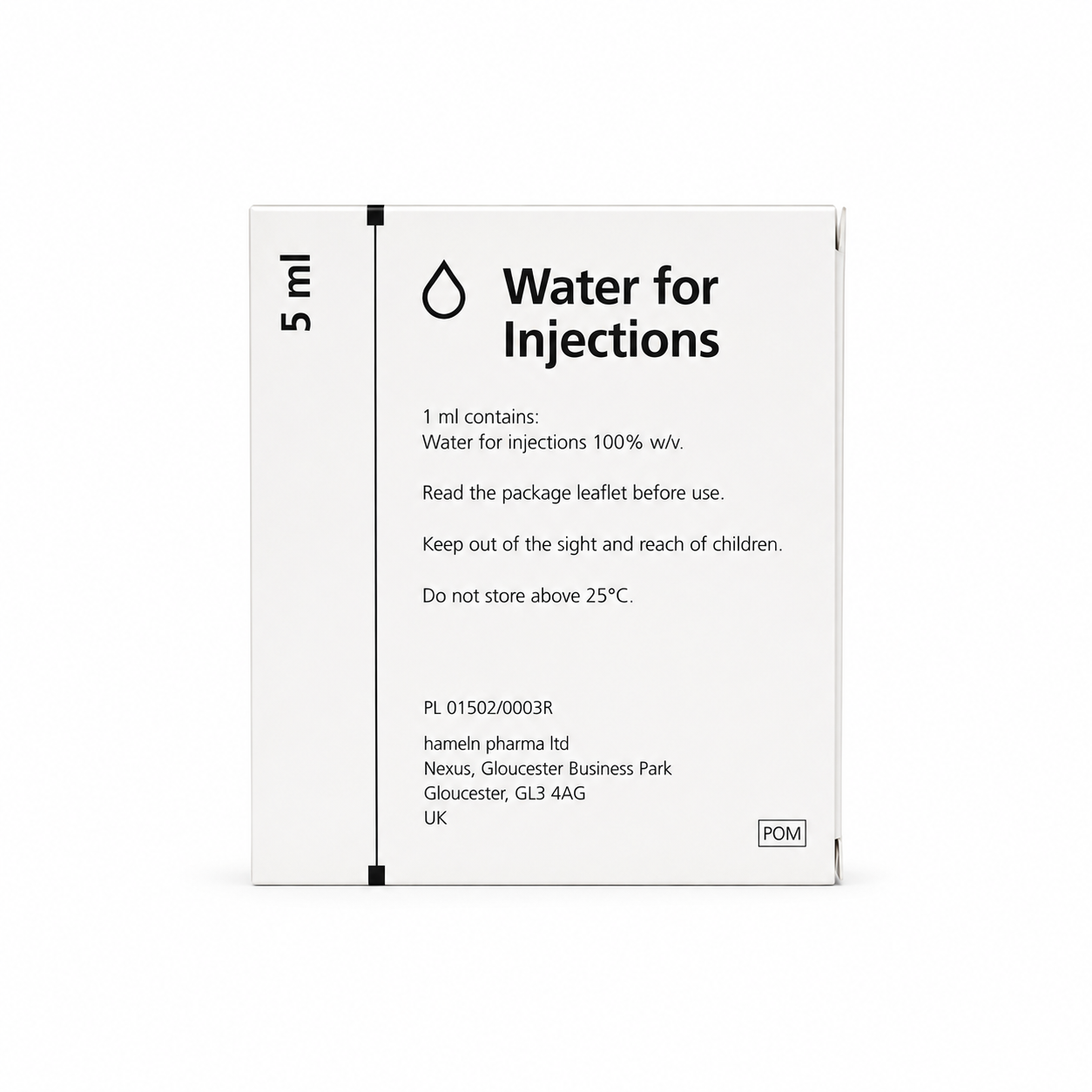 Water for Injection 5ml (Single Vial) - Image 3