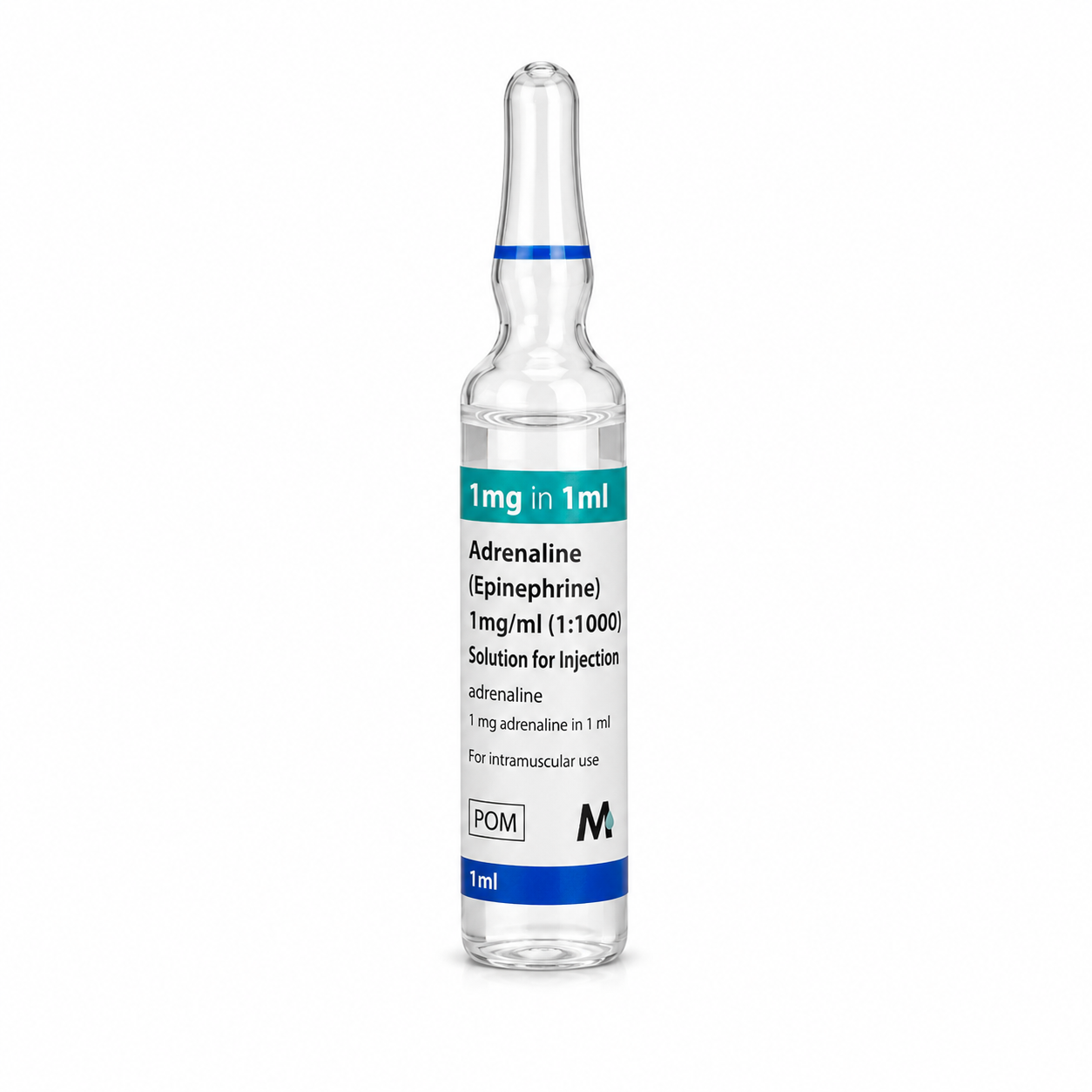 Adrenaline Amps 1mg/1ml Single Vial x 1