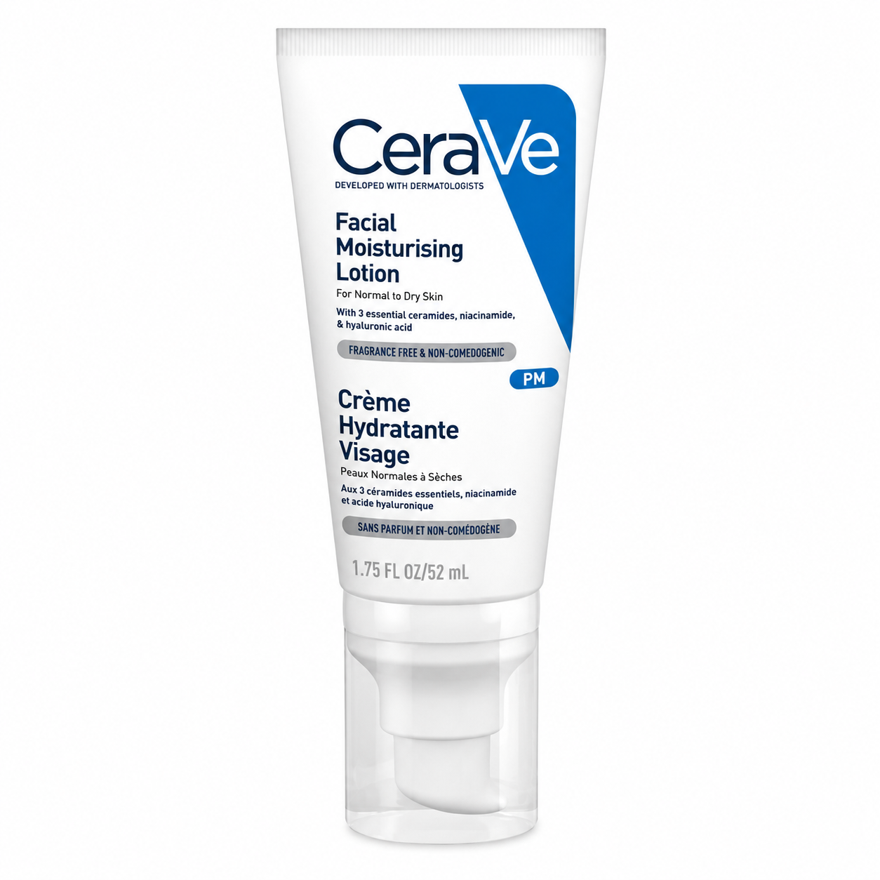 CeraVe PM Facial Moisturising Lotion No SPF (52ml)